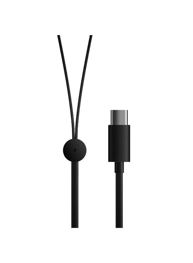 Type-C In-Ear Bullet Headphone Black