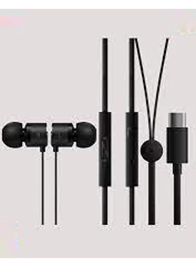 Type-C In-Ear Bullet Headphone Black