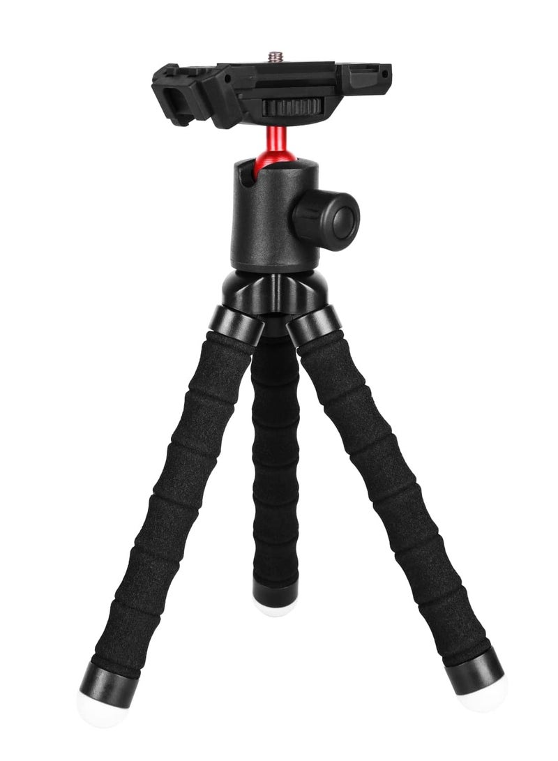 Table Tripod with Phone Holder - Black