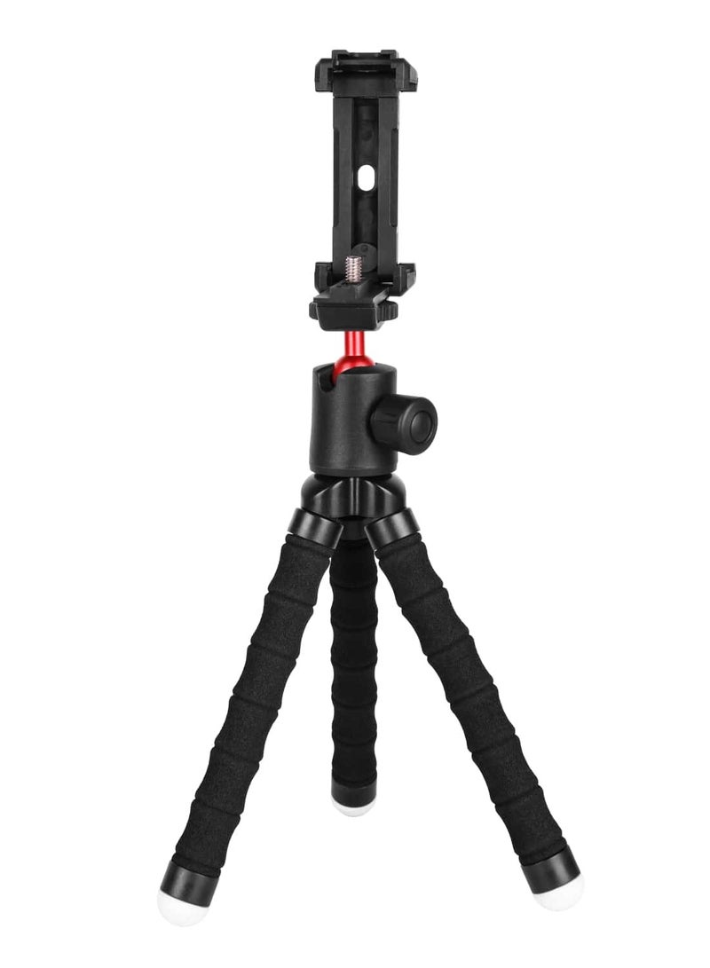 Table Tripod with Phone Holder - Black