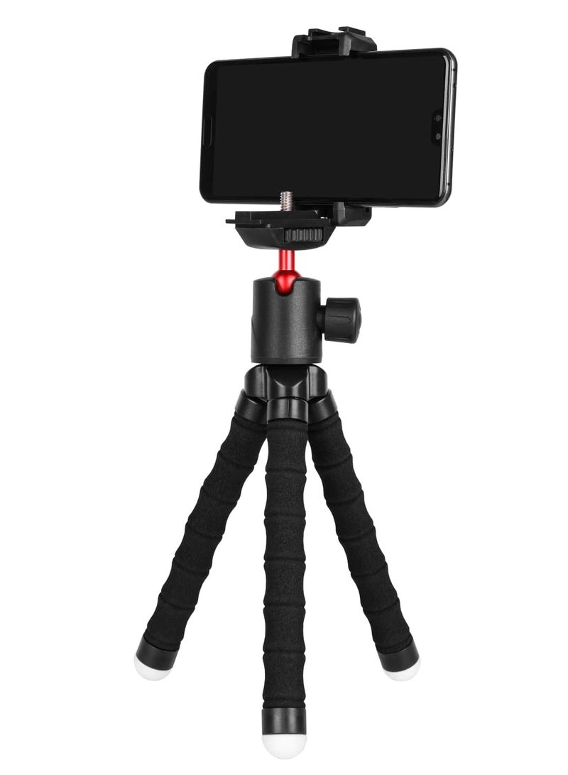 Table Tripod with Phone Holder - Black