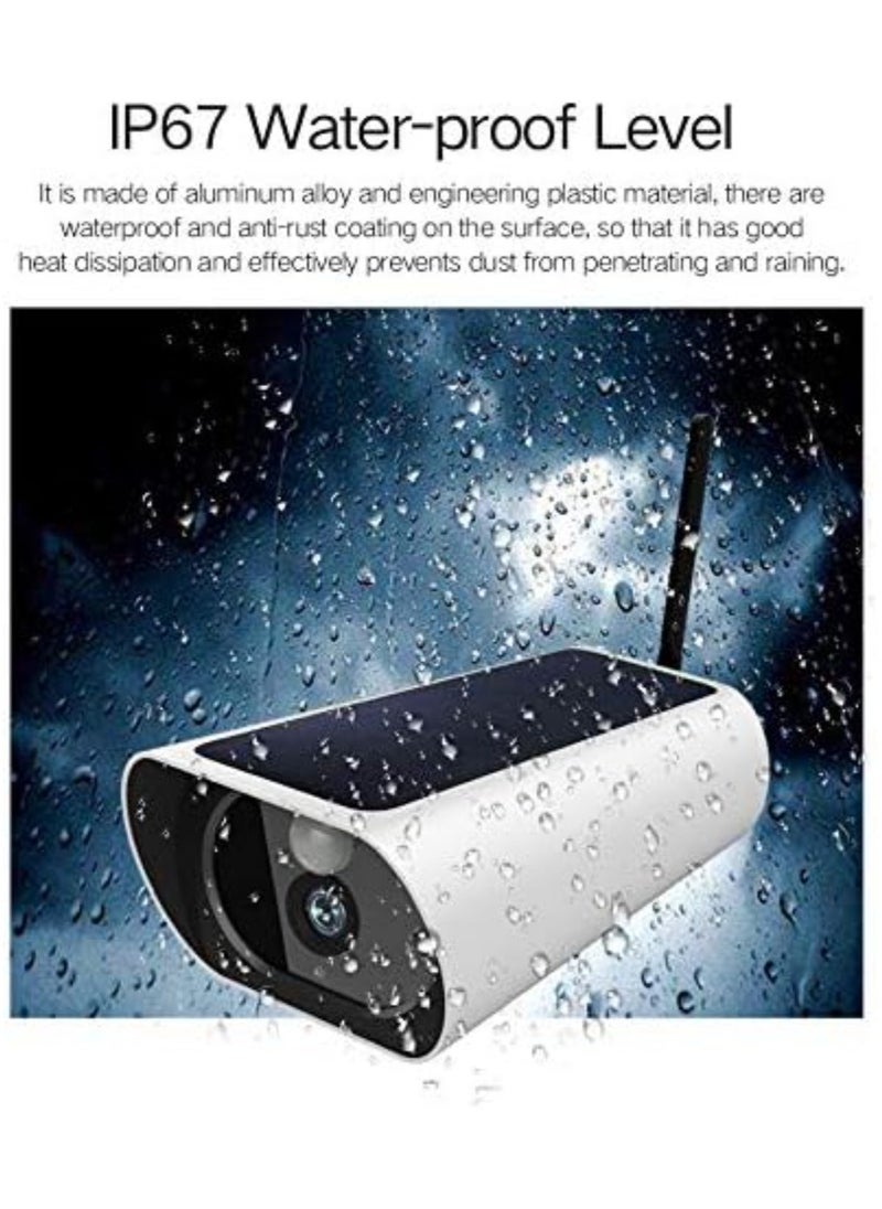 Bullet Cameras, HD Outdoor Camera, 2.0 MP1080P 4G LTE SIM Card Supported Outdoor Wireless Solar Battery Powered Bullet Security IP Camera with PIR Motion Detection, Weatherproof Outdoor Security