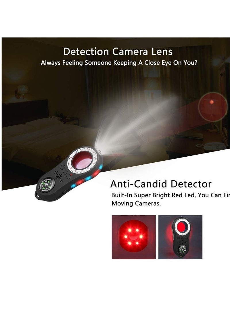 Hidden Camera Detectors, Delicate Small Acceosories, Anti Spy Wireless Signal Scanner, Infrared Camera Sweeper, Listening Device Detector, Indoor use for Hotel/Home/Office/Travel