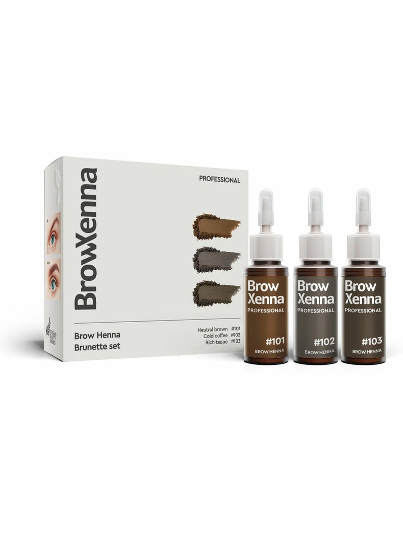 Brow Henna Brunette Set 30 ML (3 PCS)