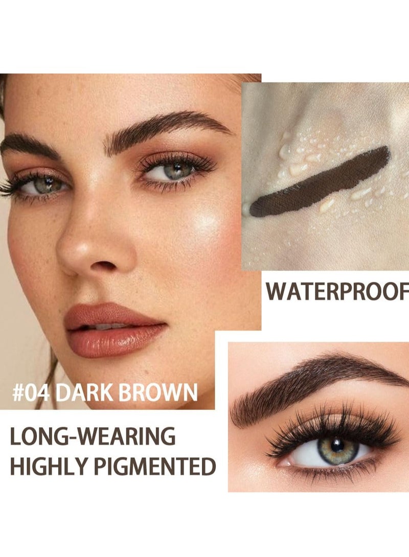 Tinted Eyebrow Gel Set - 2 Pack Waterproof & Transfer-Proof Mascara for Long-Lasting, Thickened Brows with Brush - Perfect Taupe Color for Effortless Sculpting