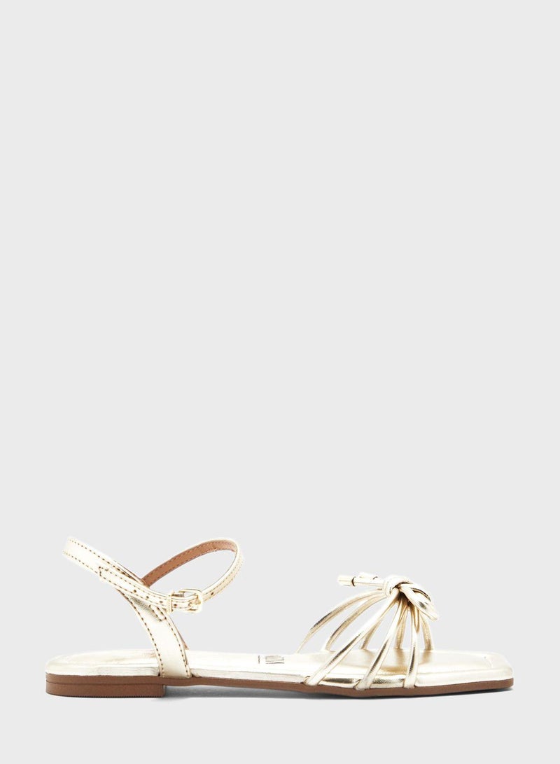 Adeline Ankle Strap Low Heel Sandals