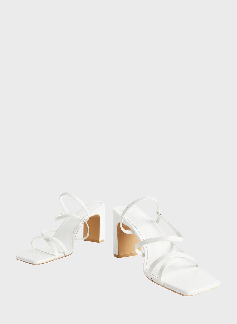 Block-Heeled Sandals