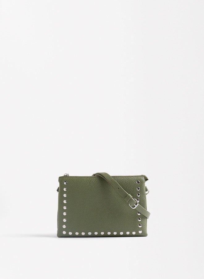 Double Crossbody Bag With Studs