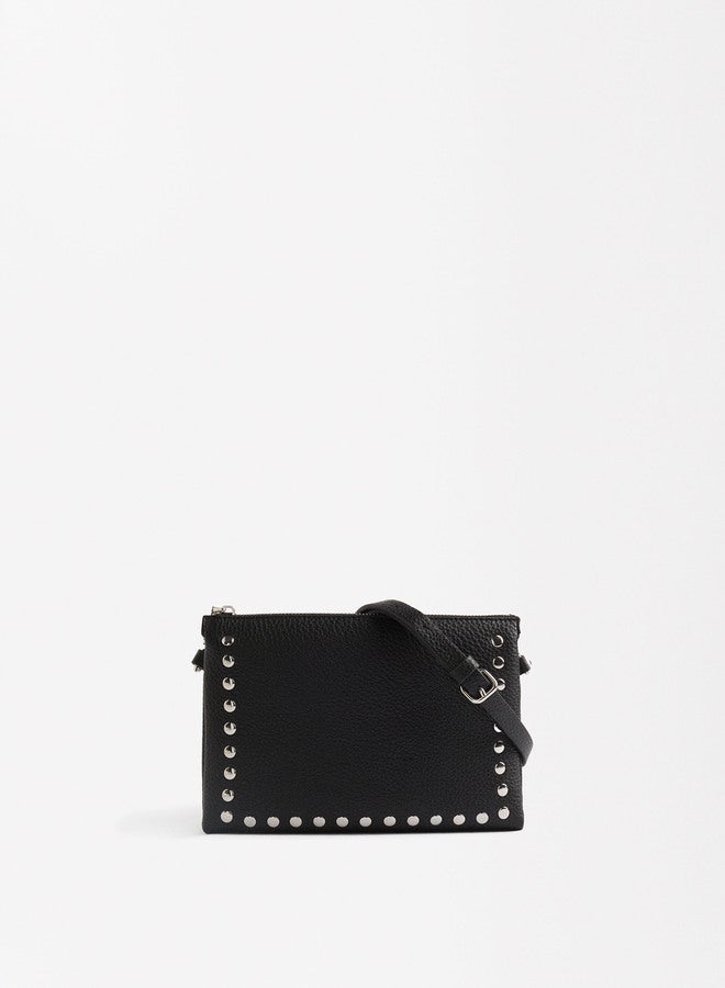 Double Crossbody Bag With Studs