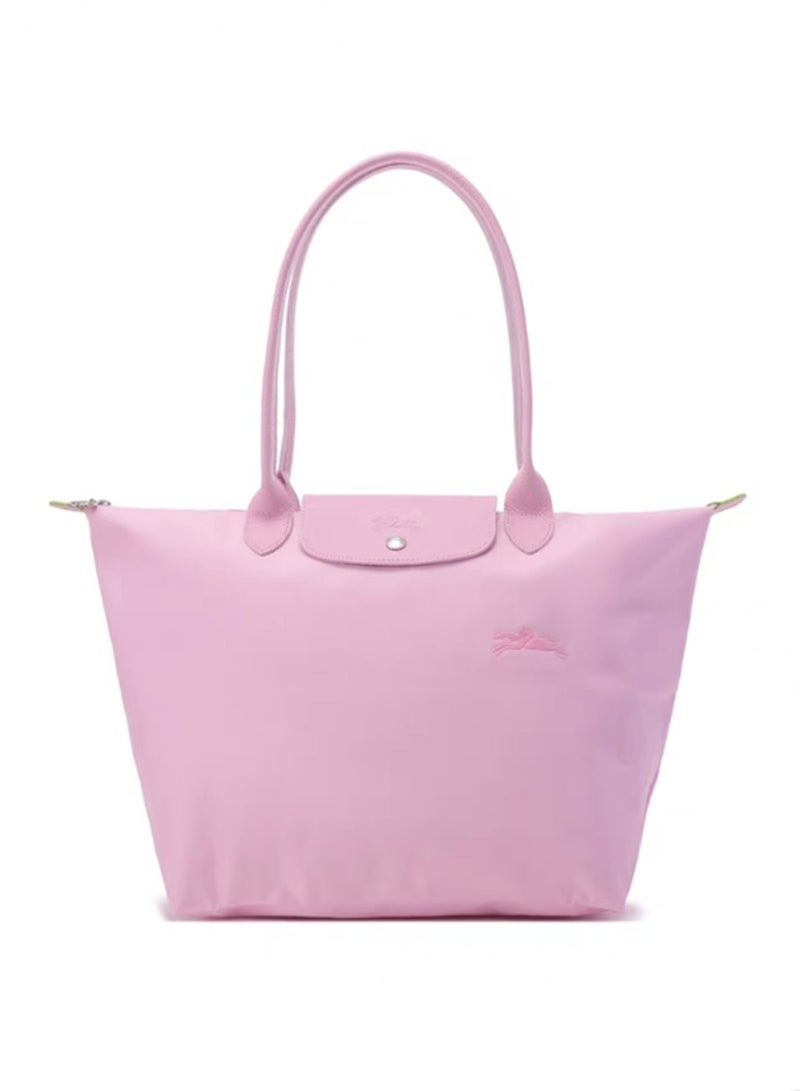 Longchamp women's classic fashion versatile large handbag shopping bag shoulder bag handbag new pink