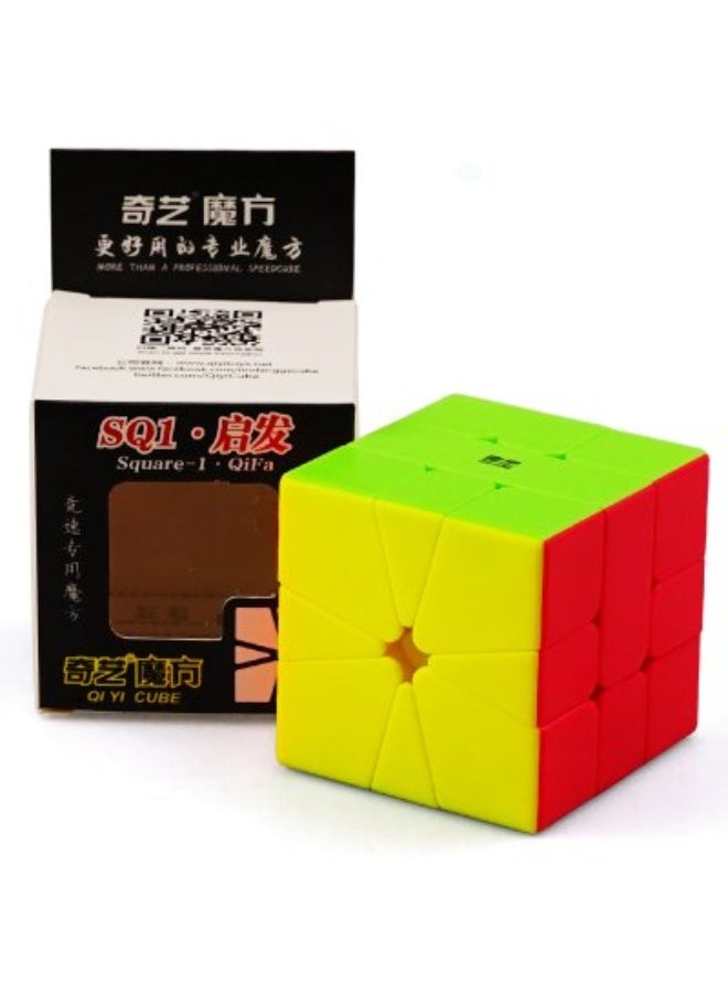 CuberSpeed QY Toys Square-1 Stickerless Magic Cube QiFa S SQ-1 Speed Cube Puzzle