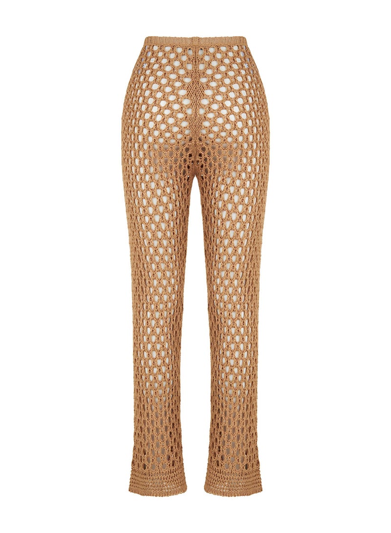 Fishnet Knit Trousers