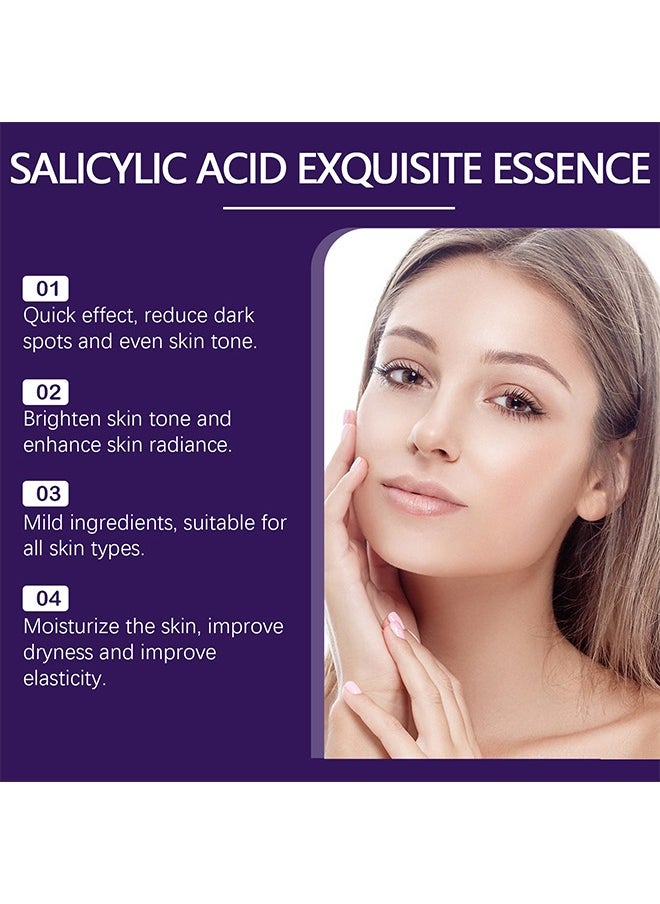 Dark Spot Corrector Serum -  Contains Salicylic Acid Niacinamide Facial Dark Spot Remover to Brightening Skin Tone Moisturizing Repair and Improve Facial Dull Moisturizing Essence, 30ml