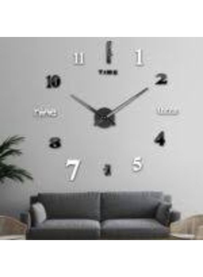 3D DIY Wall Clock Modern Design Large Acrylic Clocks Home Sticker Room Decor Clock