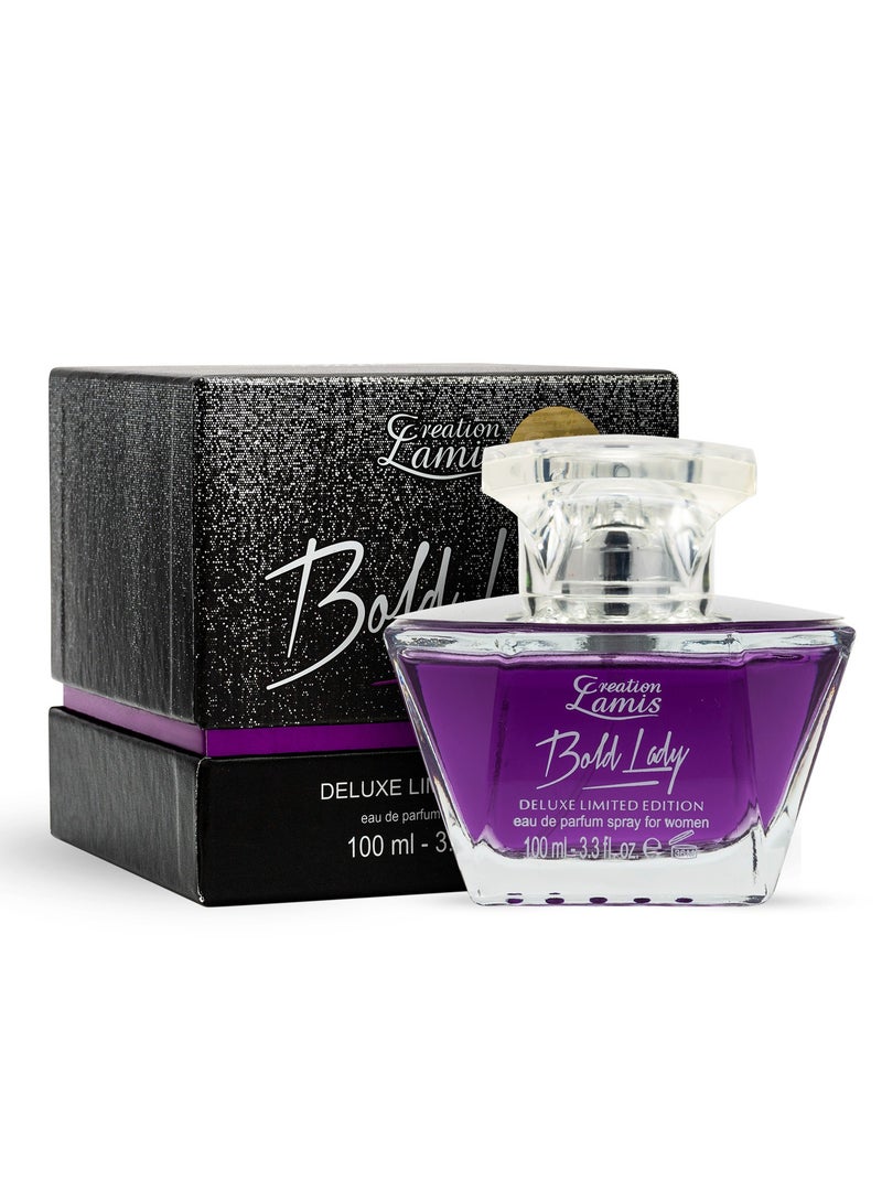 Deluxe Bold Lady Eau de Parfum For Women 100ml and Creation Lamis Deluxe Everyone Perfume de Toilette Spray  For Unisex 100ml (Combo Pack)