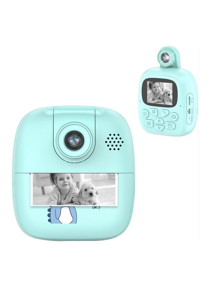 Digital Children's Camera Selfie Children's Camera For Children Boys Girls Digital Camera 1080P HD Video Camera Digital Kids Camera With 32GB Card 2.0 Inch ISP Print Instant Camera