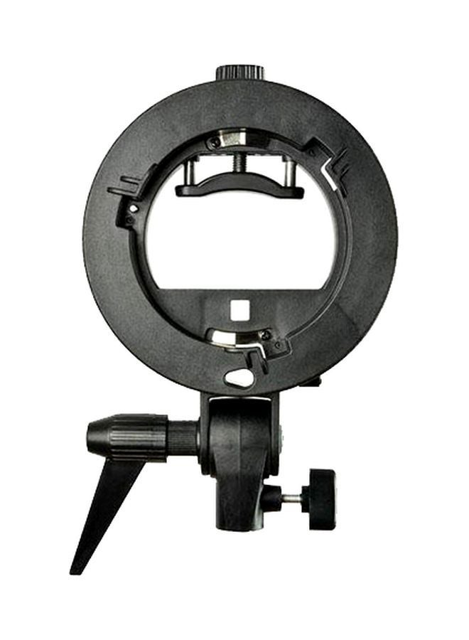 S-Type Umbrella Holder For Speedlite Flash Snoot Softbox Black