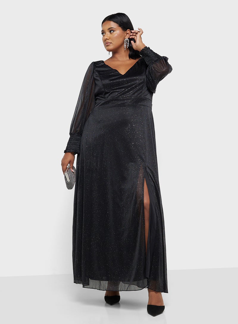 Shimmer A-Line Dress