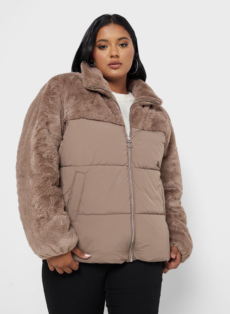 High Neck Puffer Jacket