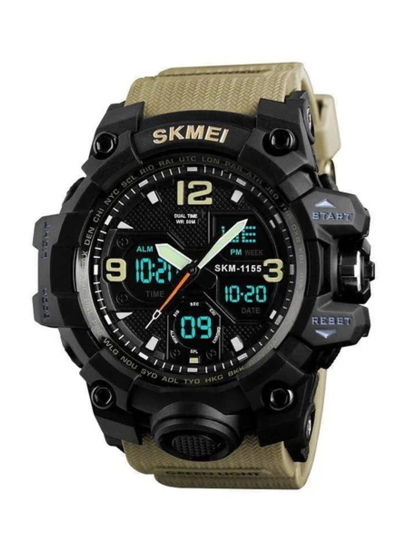 Men's Water Resistant Analog/Digital Watch 1155B