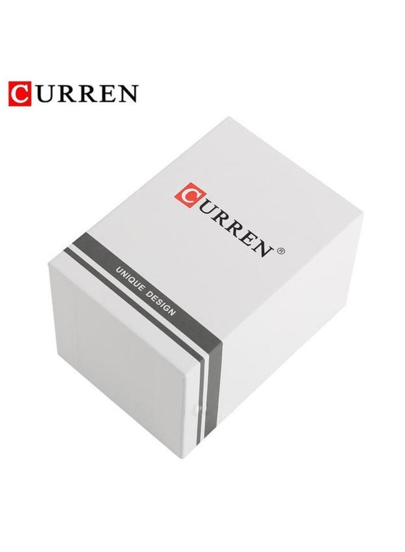 CURREN 8424 Original Brand Stainless Steel Band Wrist Watch For Men (with free Box)