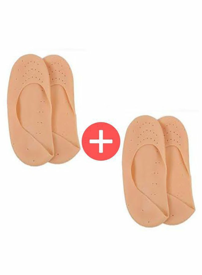 2-Pair Full Foot Length Heel Crack Guard Set