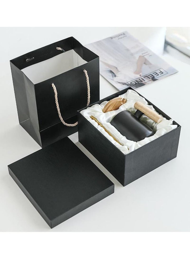 Coffee Mug With Lid Spoon Gift Box And Tote Bag