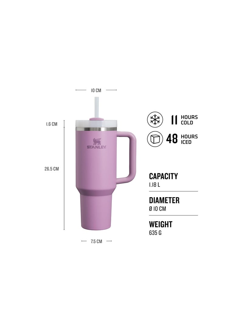 Stanley Quencher H2.0 FlowState Stainless Steel Vacuum Insulated Tumbler with Lid and Straw for Water, Iced Tea or Coffee, Smoothie and More, 40 oz