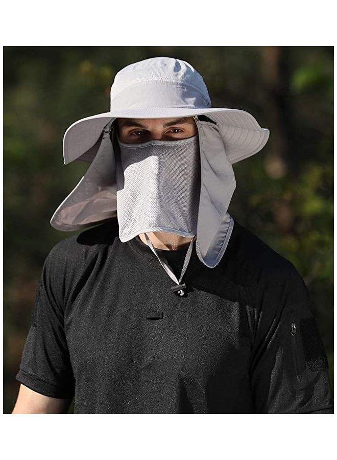 Fisherman Neck Face Sun Protection Flap Cap