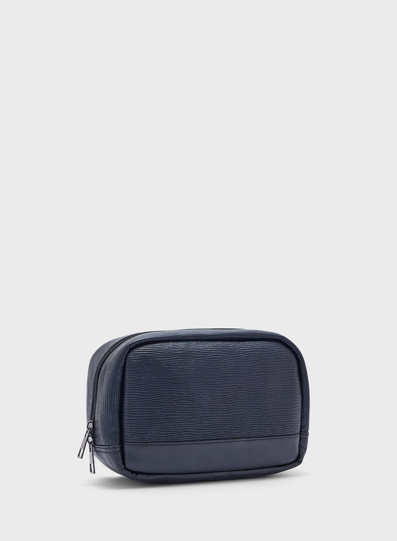 Textured Wash Bag