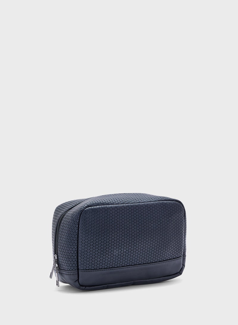 Textured Wash Bag