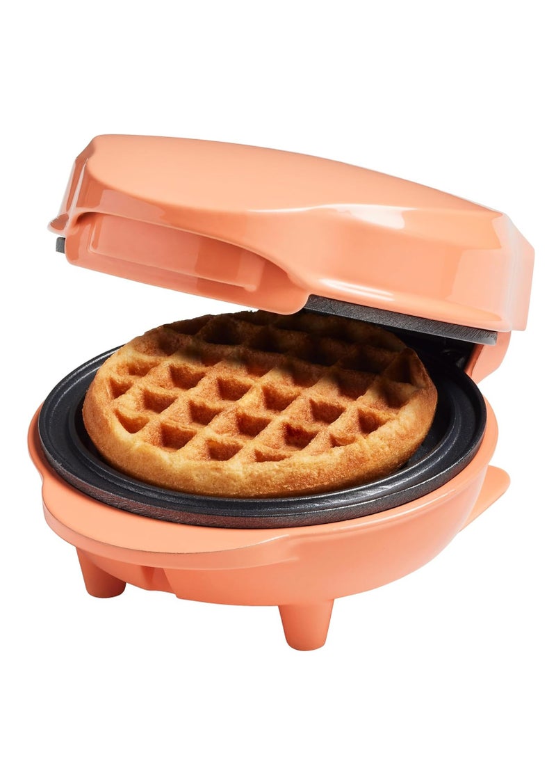 Mini Waffle Iron, 10 cm Non-Stick Coating, Sweet Dreams Collection, Orange