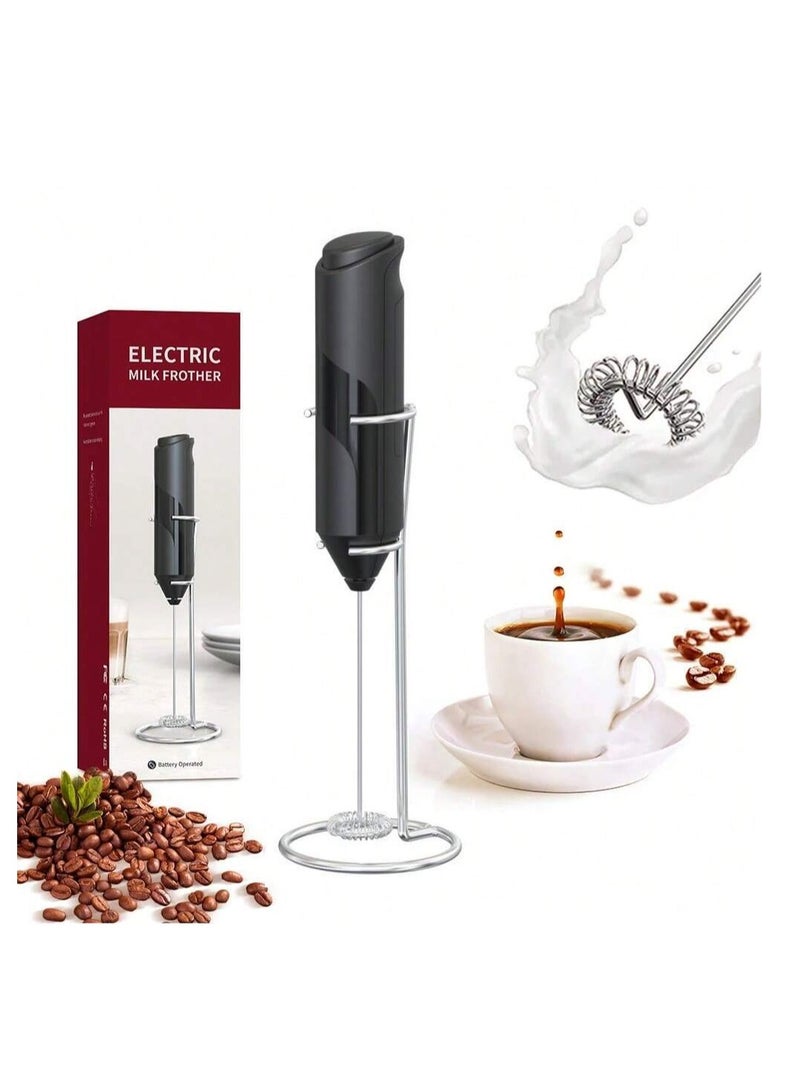 Electric Milk Frother, Made for Coffee Maker, with Cappuccino Frother, Electric Egg Beater, Comfort Style - Blue