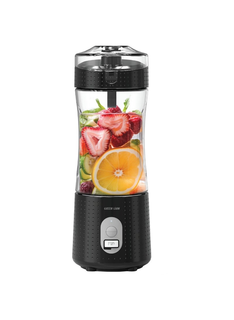 Blend Mate Portable Juicer 380ml Capacity / Self Cleaning / BPA Free / Portable Design / 6-Blades Powerful / Type-C Charging / High Battery Capacity / Strong Power / PCTG Food Grade - Black