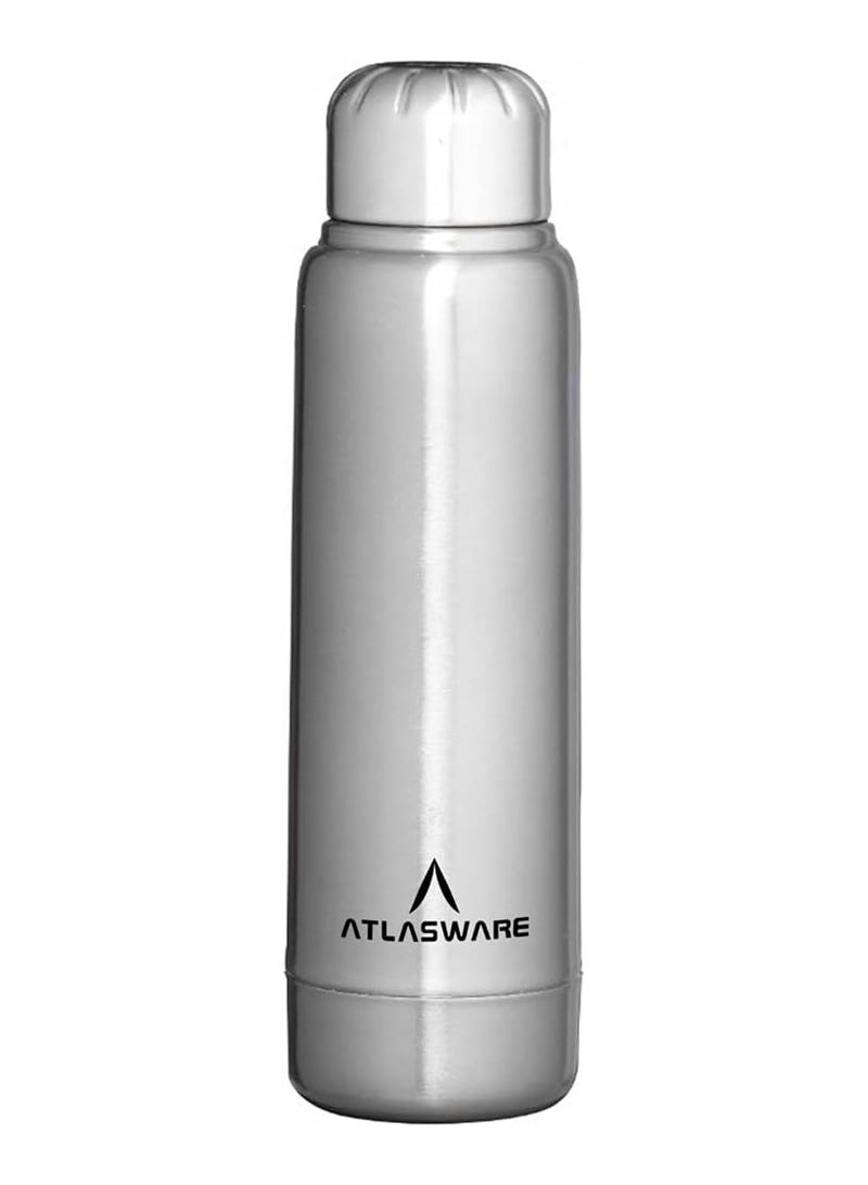 Atlasware Stainless Steel Vacuum Bottle, 220 Ml - Matt Steel