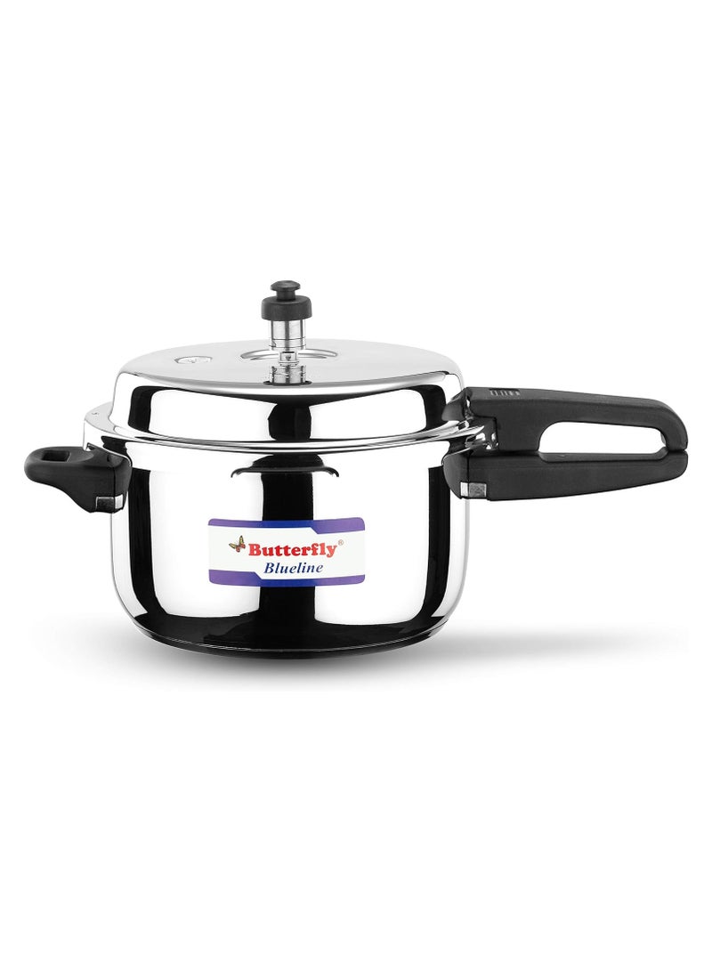 Butterfly Blue Line Stainless Steel Pressure Cooker, 5-Liter