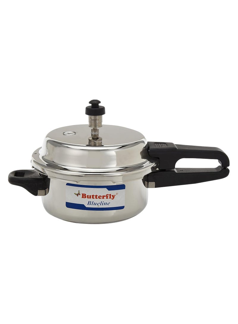 Butterfly Blue Line Stainless Steel Pressure Cooker, Stainless Steel, 2-Liter Medium,BL-2L