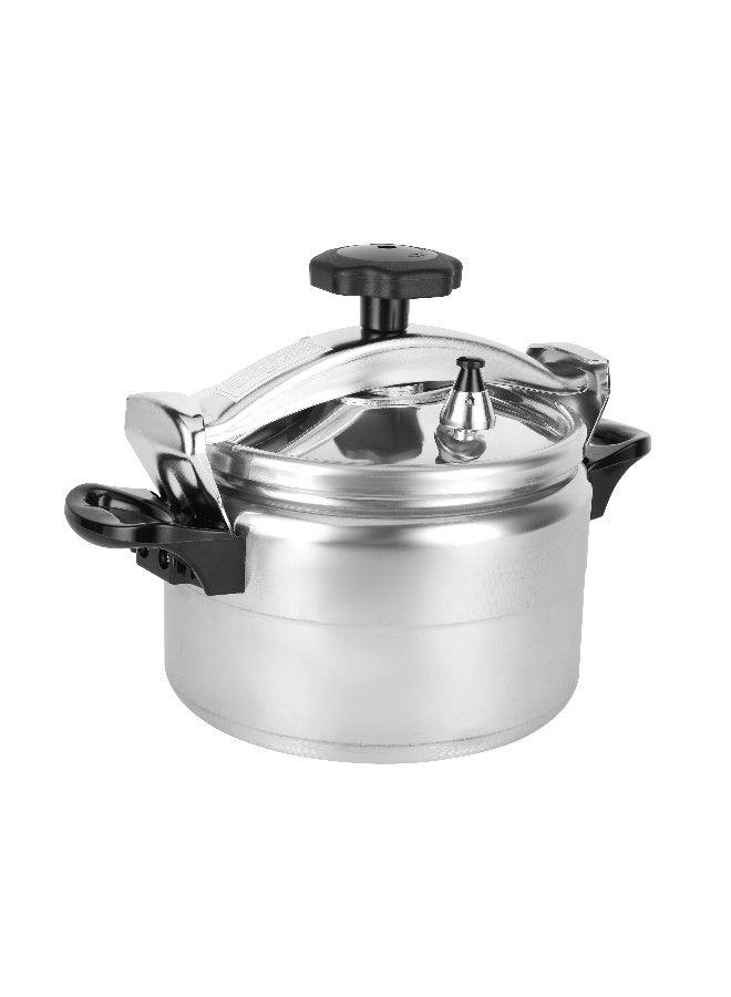 5 Liter Aluminum Pressure Cooker Equipped with Multi Safety Device and Unique Pressure Indicator Durable Aluminum Alloy Construction with Firm Handles Silver