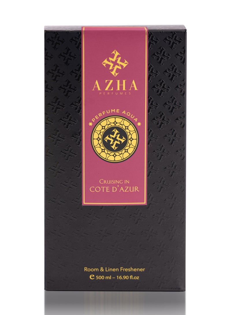 Azha Perfumes - Cruising in Cote D’Azur Room & Linen Freshener 500 ml