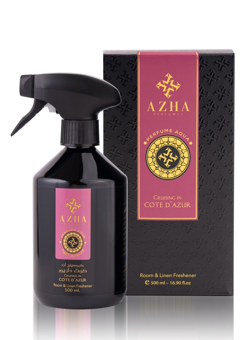 Azha Perfumes - Cruising in Cote D’Azur Room & Linen Freshener 500 ml