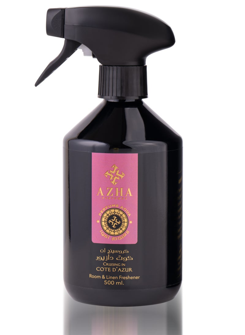 Azha Perfumes - Cruising in Cote D’Azur Room & Linen Freshener 500 ml