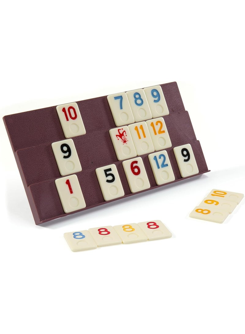 Merchant Ambassador Classic Rummy Game for Adults & Kids - Brown