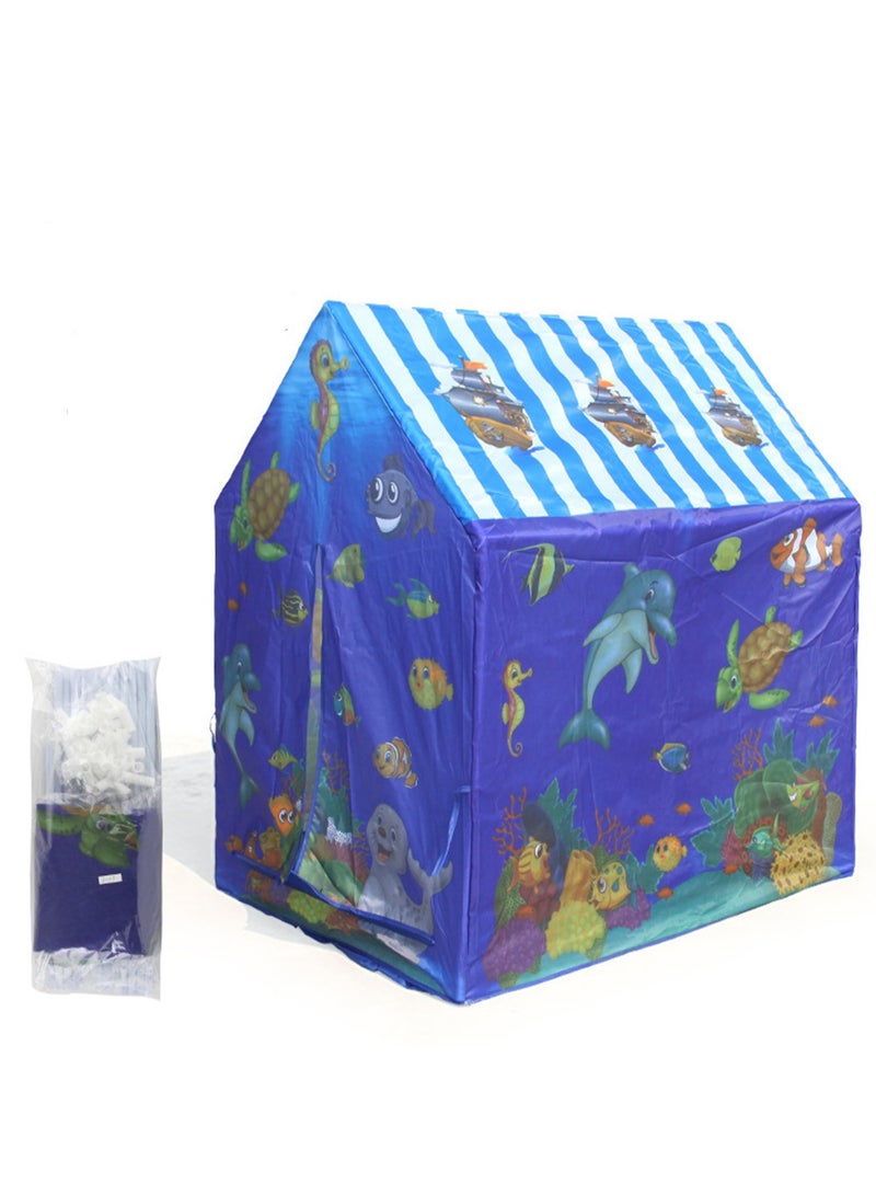 DIY Children's Tent Scene Simulation Experience Theme Tent (Underwater World)