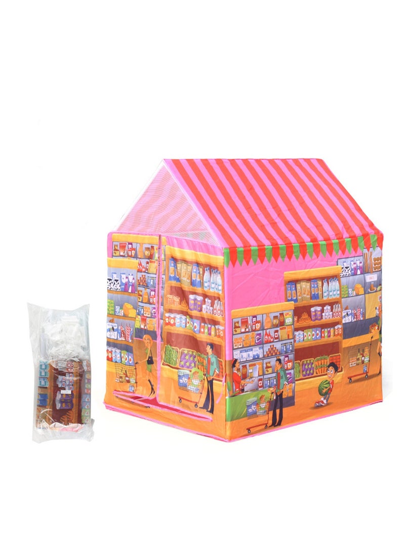 DIY Children's Tent Scene Simulation Experience Theme Tent (Supermarket)