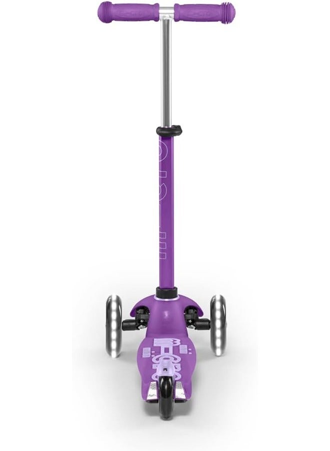 Micro MMD141 Mini Deluxe Scooter with LED Wheels, Purple | Scooter for Kids | Kids Scooter | Scooters