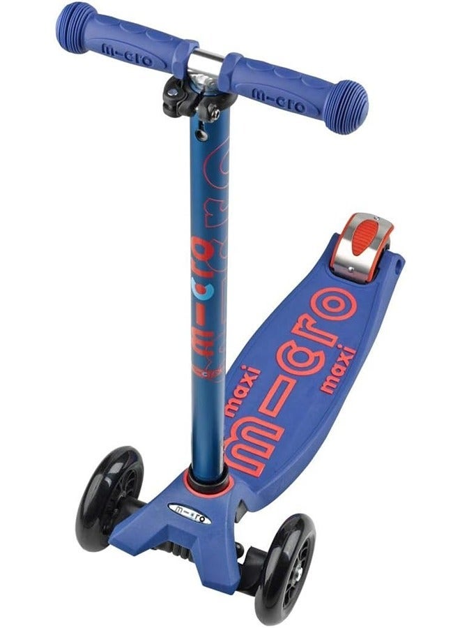 Micro Maxi Deluxe Blue Maxi Scooter | Maxi Deluxe Scooter | Scooters | Scooter for Boys | Scooter for Kids | Kids Scooter | Outdoor Scooter| Ride on Scooter | Scooter for Girls