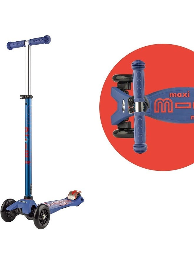 Micro Maxi Deluxe Blue Maxi Scooter | Maxi Deluxe Scooter | Scooters | Scooter for Boys | Scooter for Kids | Kids Scooter | Outdoor Scooter| Ride on Scooter | Scooter for Girls