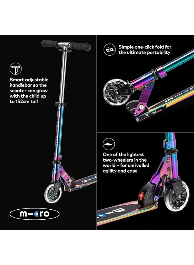 Micro SA0237 Sprite LED Scooter, Neochrome | Scooter for Kids | Kids Scooter | Scooters