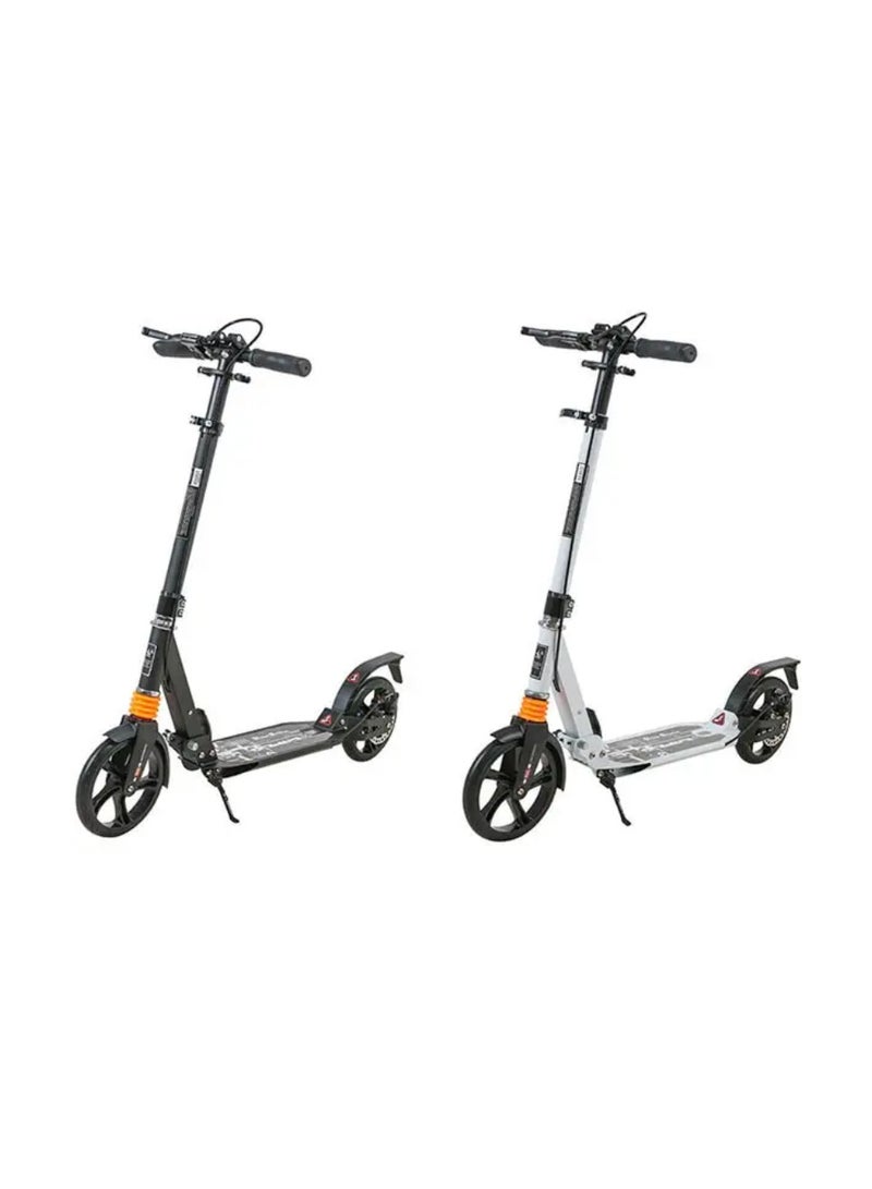 Half Aluminum Half Iron 2-Wheel Scooter with 200mm PU Wheels and Disc Brake-Assorted