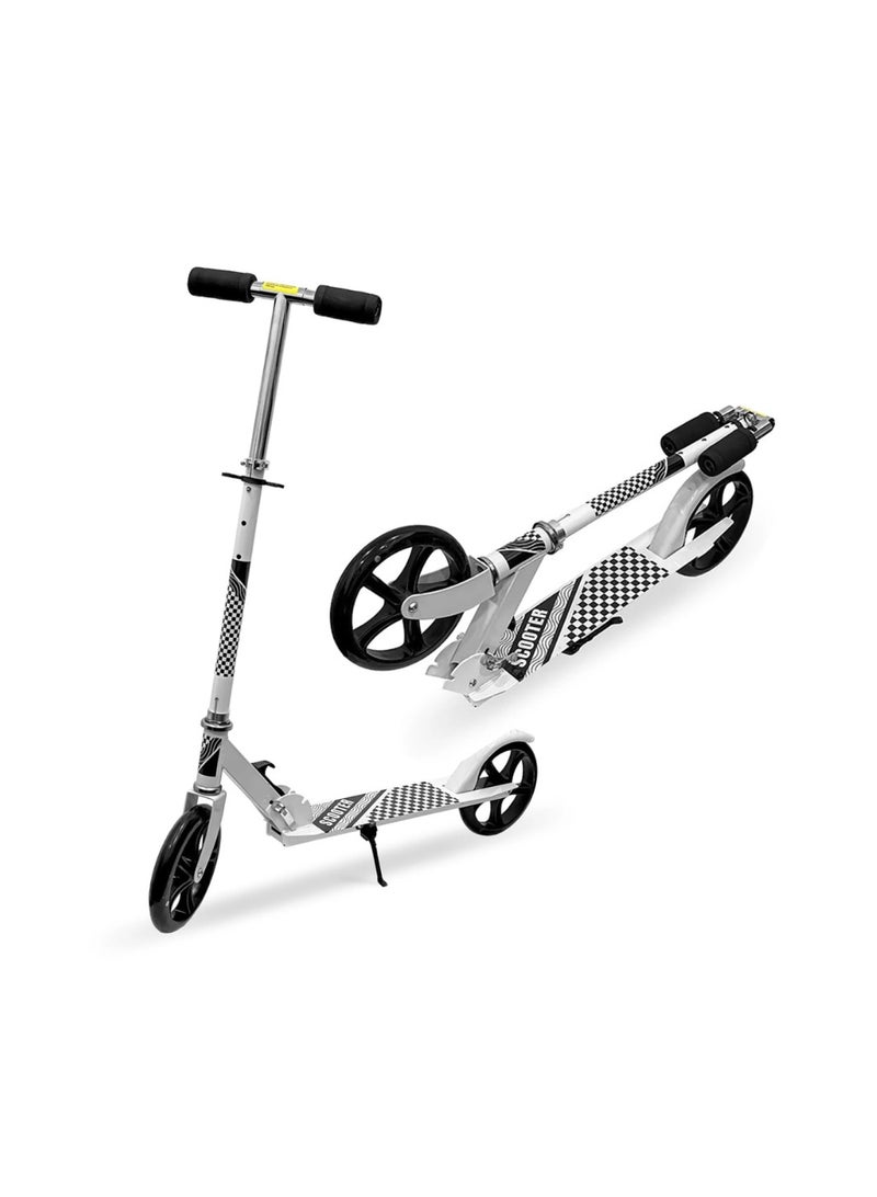 All Iron Narrow Plate Adult Scooter with 200mm PU Wheels-Assorted